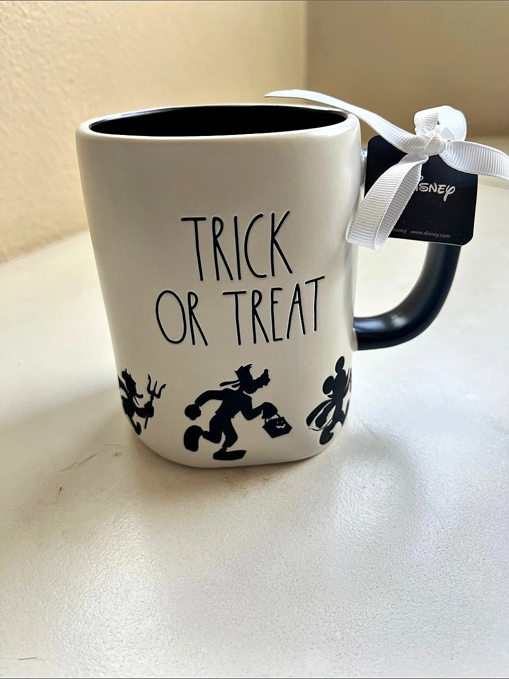Rae Dunn Disney Trick or Treat Mickey Halloween Mug NWT